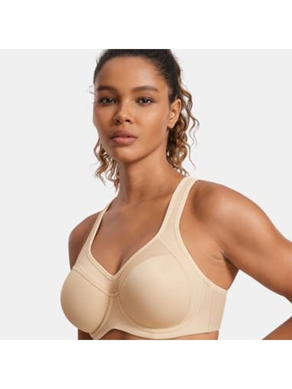 Syrokan Women's Full Support High Impact Racerback Underwire Sports Bra
